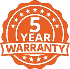 5 Year Warranty 5 Year Warranty