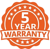 5 Year Warranty 5 Year Warranty