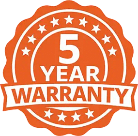 5 Year Warranty 5 Year Warranty
