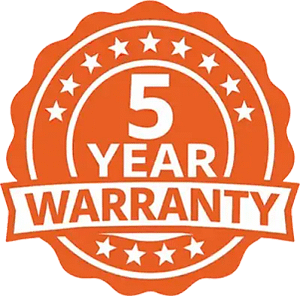 5 Year Warranty 5 Year Warranty