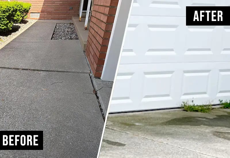 Driveway Approach Settlement Repaired in Woodburn, IN Driveway Approach Settlement Repaired in Woodburn, IN