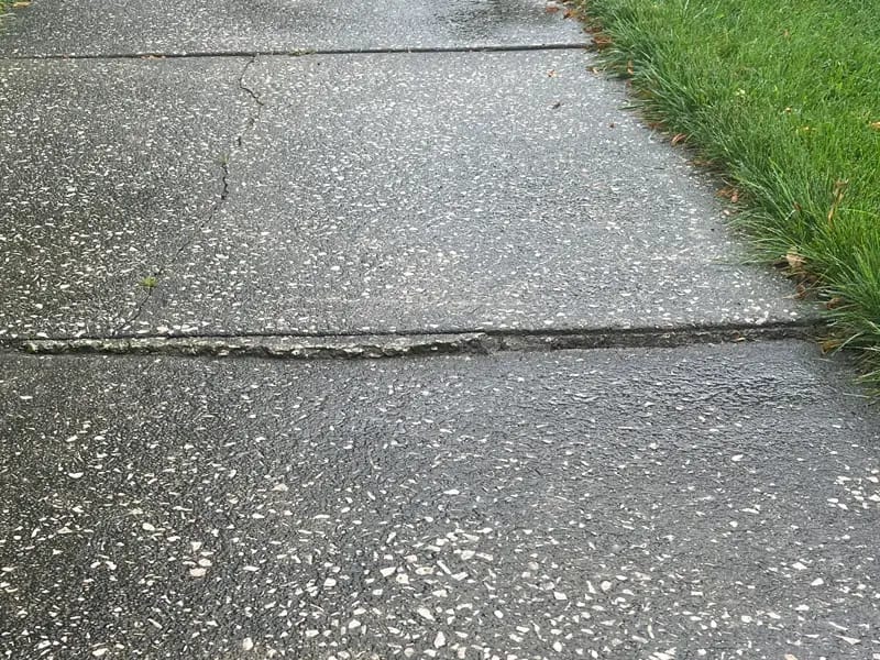 Uneven Sidewalk in Columbia City Uneven Sidewalk in Columbia City