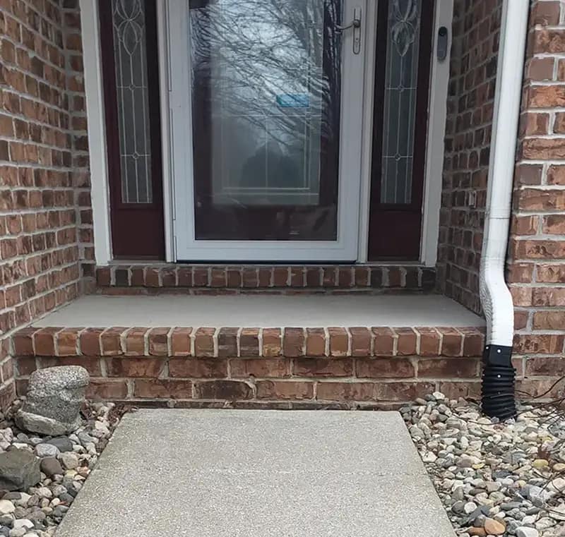 Front walkway leveling Bluffton IN Front walkway leveling Bluffton IN
